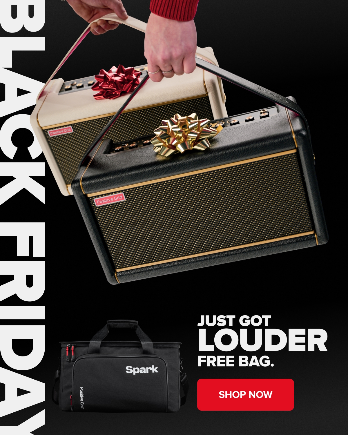 Black Friday Just Got Louder. Free Bag.