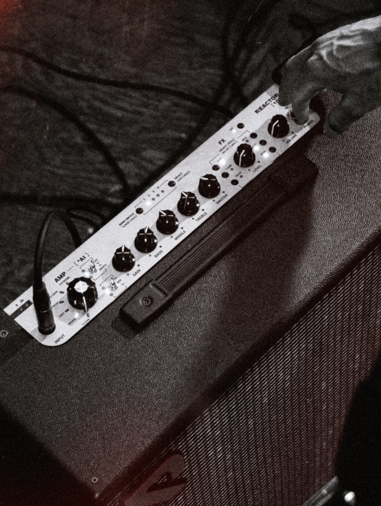 REACTOR amp top panel