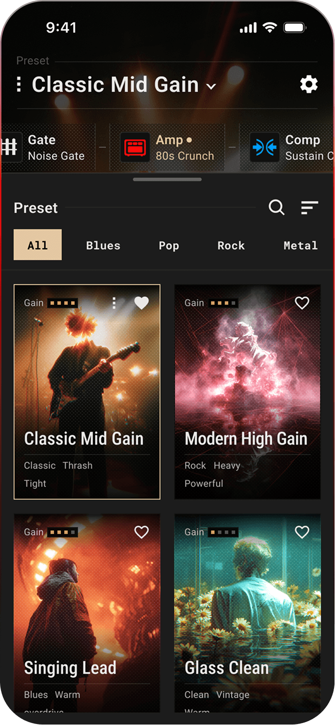 REACTOR app — Presets
