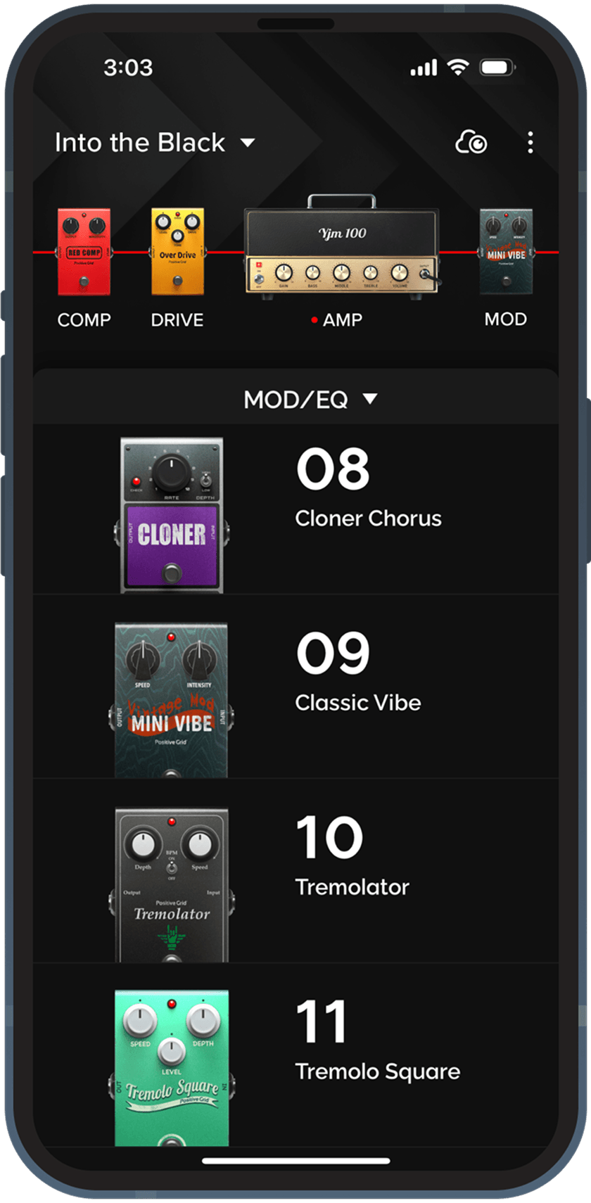 ToneCloud screen browsing community-shared tones
