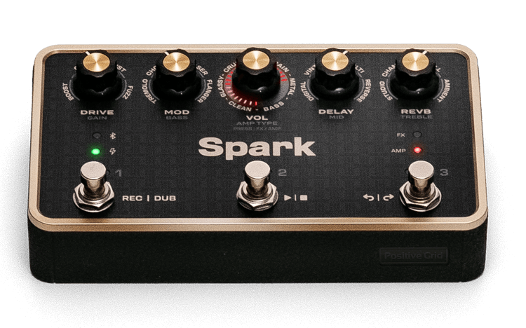 Spark Pedal control surface — Amp Mode active